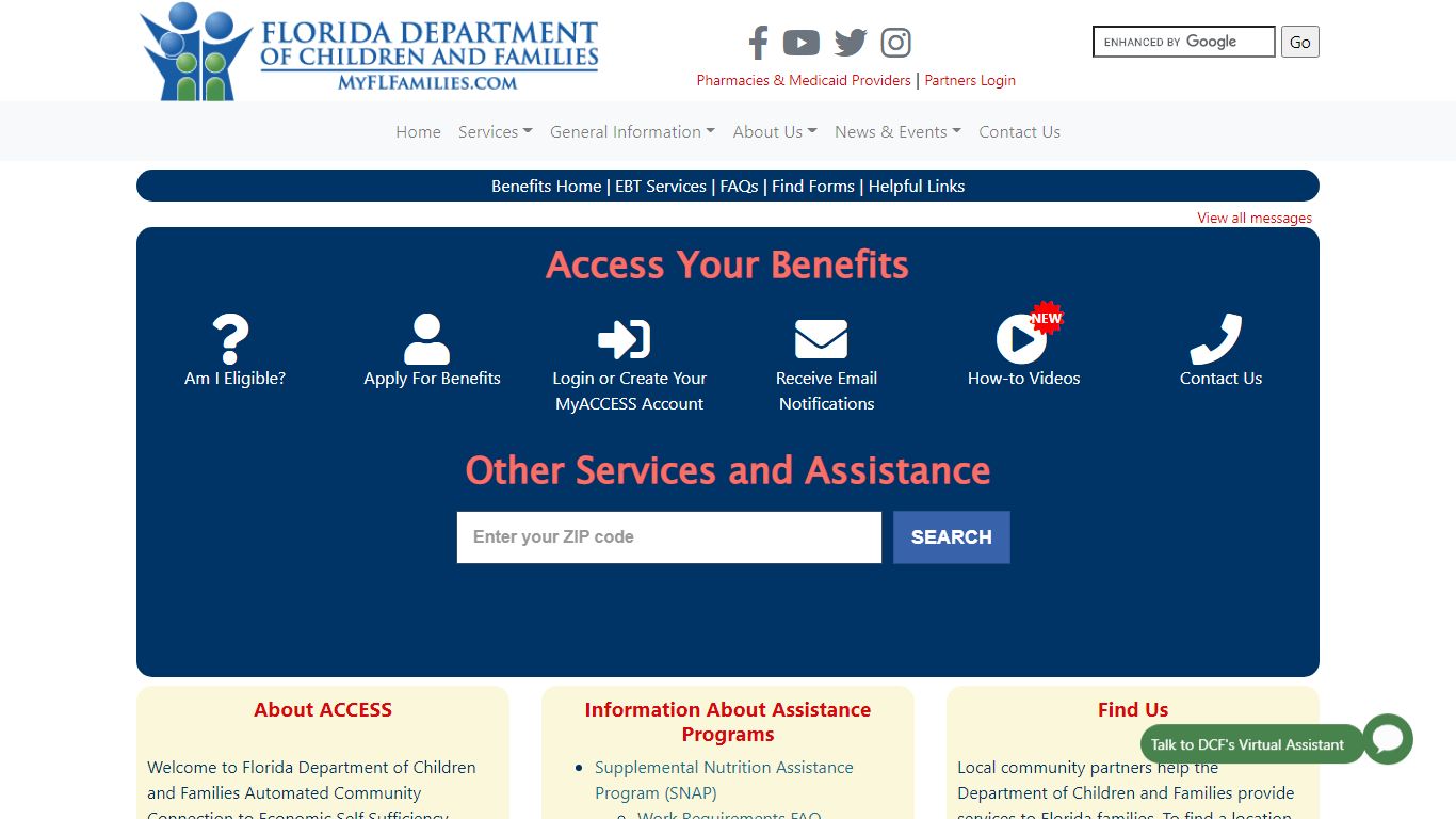 Access Florida - Florida Department of Children and Families