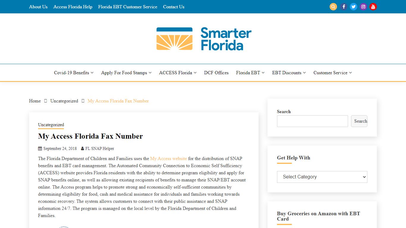 My Access Florida Fax Number - Smarter Florida