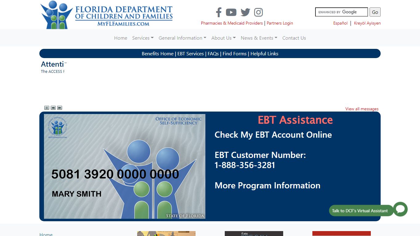 Access Florida - Florida Department of Children and Families